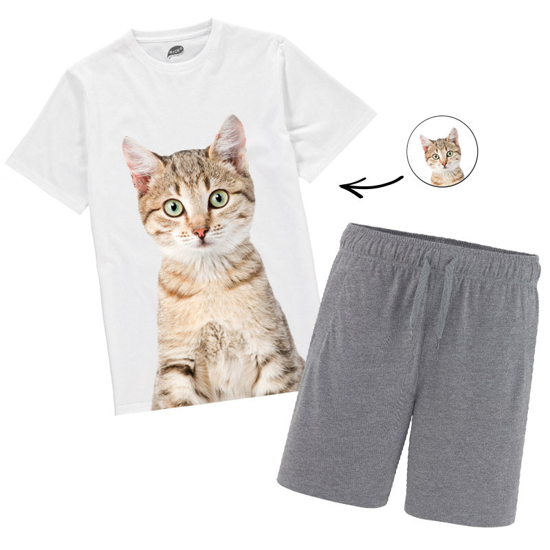 Cat Face Mens Pyjamas