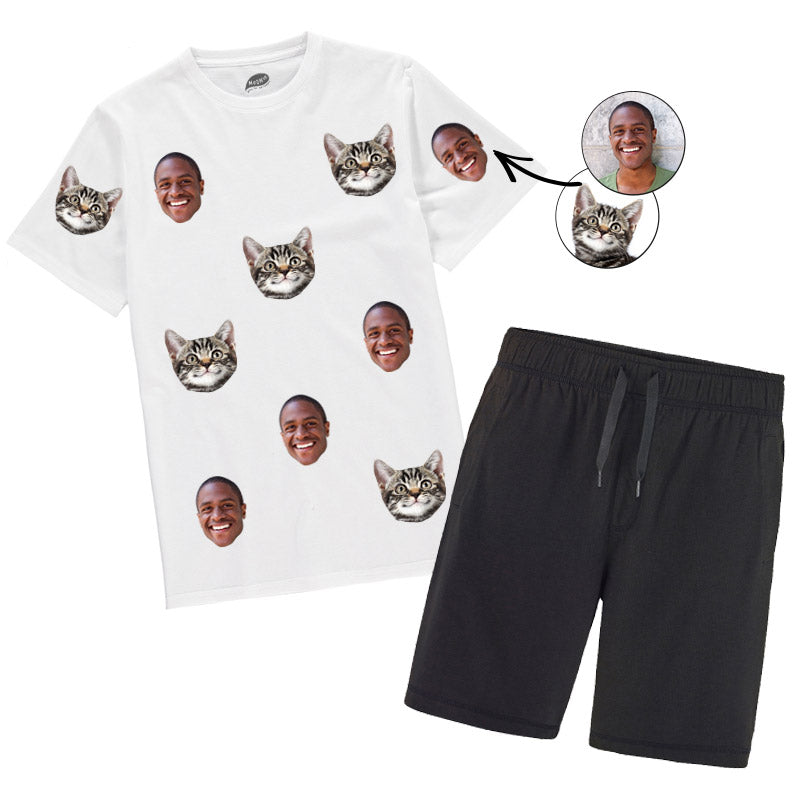 Personalised Cat Owner Mens Pyjamas Men s Cat PJs